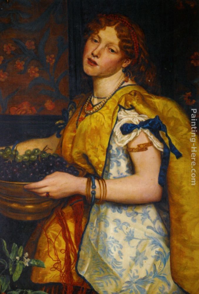 Valentine Cameron Prinsep A Girl Carrying Grapes